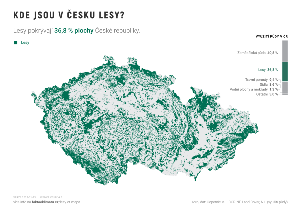 Kde jsou v Česku lesy?